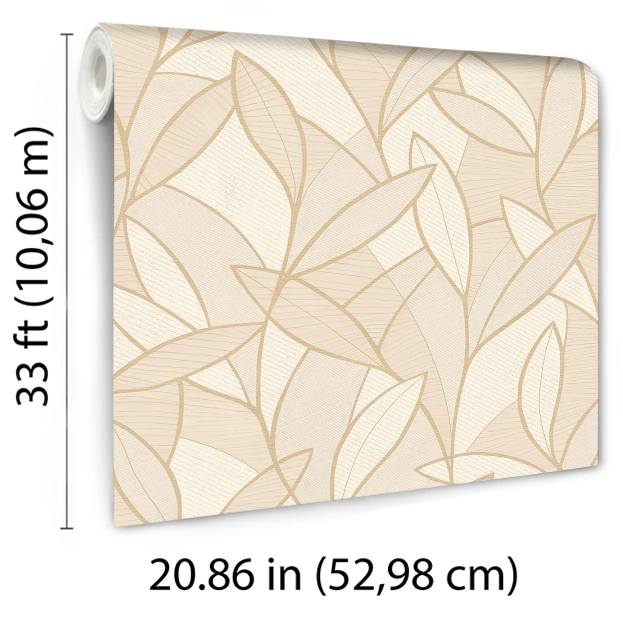 Designs Direct Carved Leaf Wallpaper